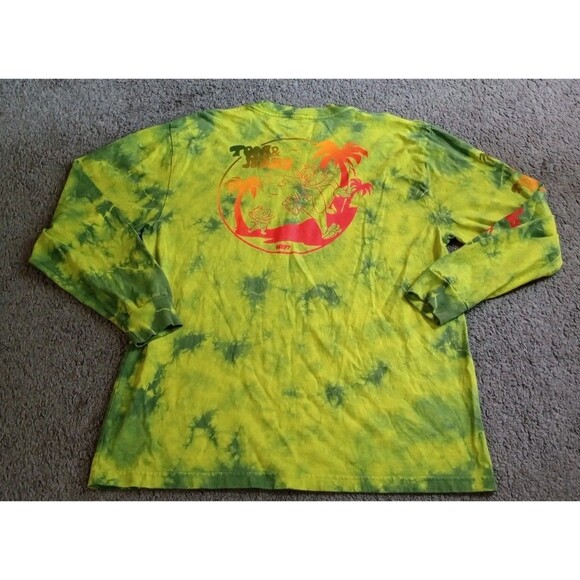VTG TOM & JERRY MEN'S TIE DYE GRAPHIC LONG SLEEVE T-SHIRT-SIZE XL 90s Y2K - Picture 6 of 8